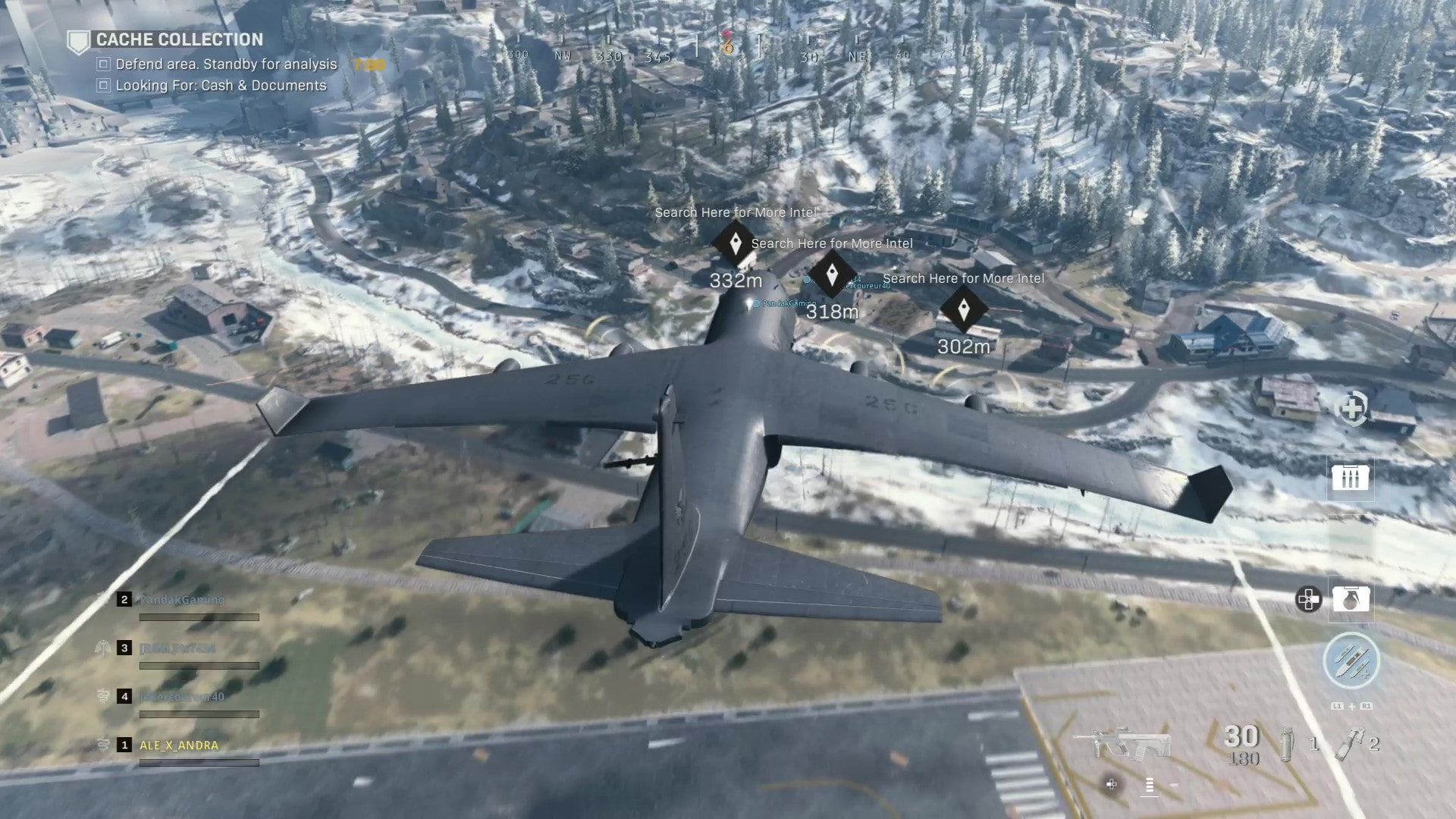 Call of Duty: Modern Warfare; screenshot: harbinger plane