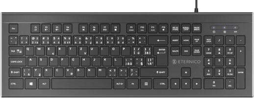 Černá klávesnice k počítači