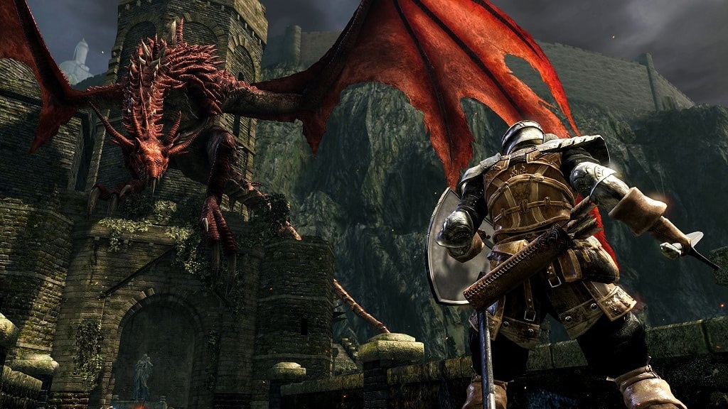 Dark Souls: Remastered; wallpaper: boss, dragon