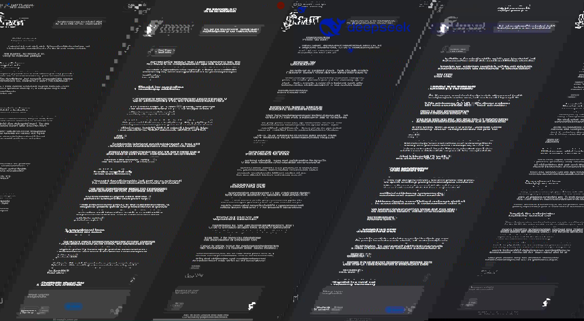 DeepSeek vs ChatGPT
