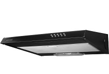 Nástěnná zkosená digestoř černá