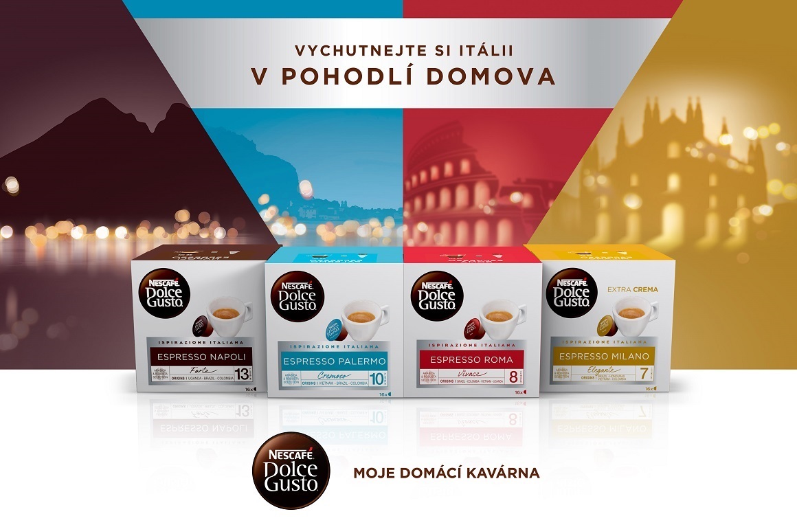 Objevte italské variace chutí kávy Dolce Gusto