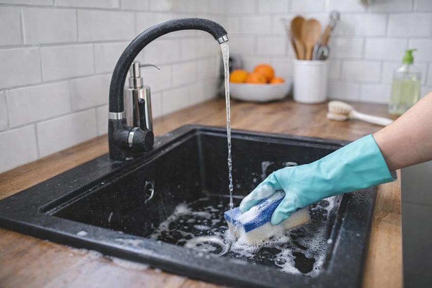 Jak vyčistit granitový dřez