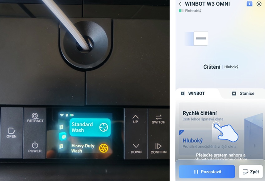 ECOVACS WINBOT W3 Omni Silver recenze