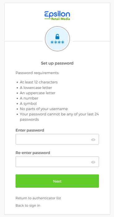 Choosing a password