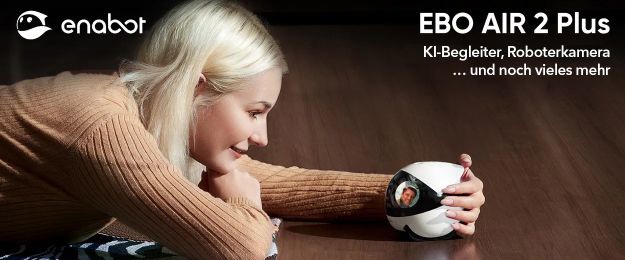Roboter Enabot EBO Air2 Plus - Roboter-KI-Begleiter mit 3K-Kamera