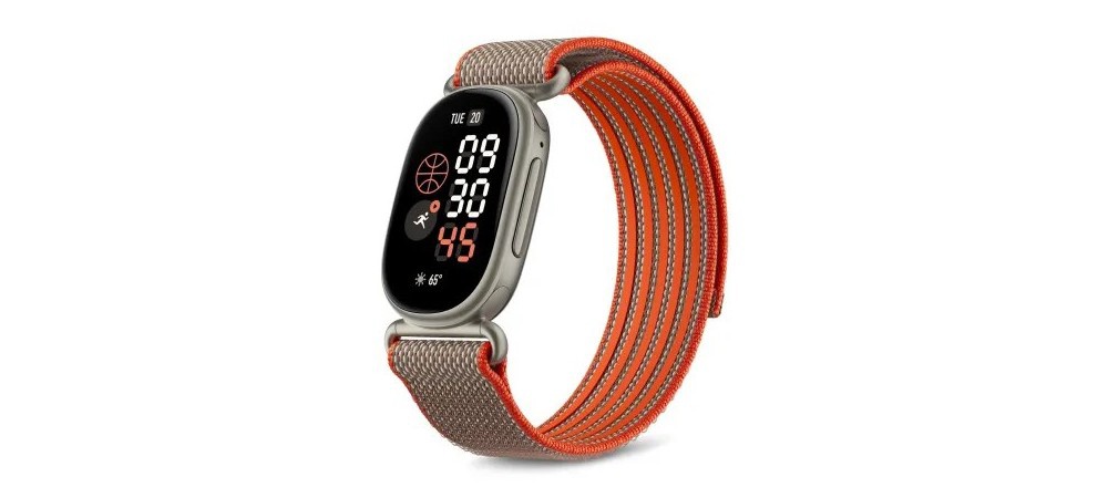Fitbit Edge Stephen Curry Special Edition s oranžovým řemínkem