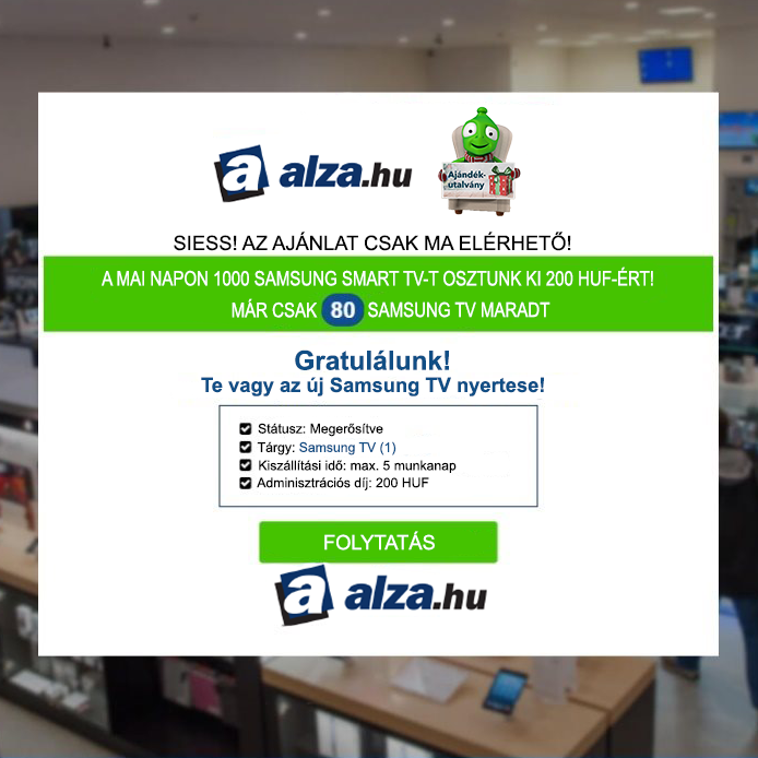 Internetes csalások