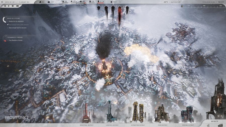 Frostpunk 2; screenshot
