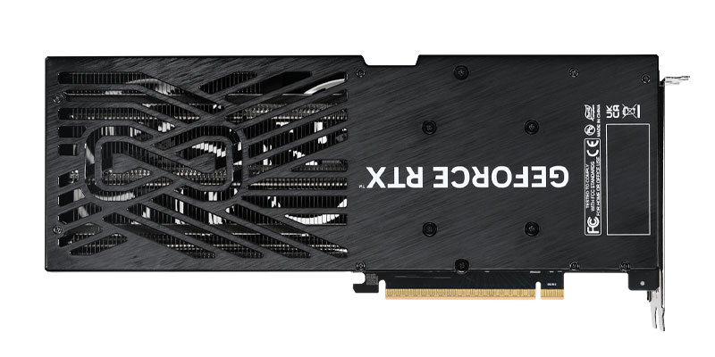 Gainward RTX 5060 PYTHON III 8G; zadní strana
