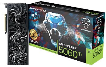 Gainward RTX 5060 Ti PYTHON III OC 16G Gainward RTX 5060 Ti PYTHON III OC 16G