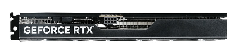 Gainward RTX 5060 Ti PYTHON III OC 16G; horní strana Gainward RTX 5060 Ti PYTHON III OC 16G; horní strana