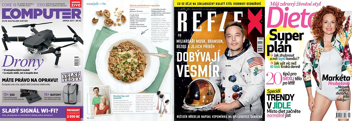 reflex; camputer; dieta; FOOD; časopisy