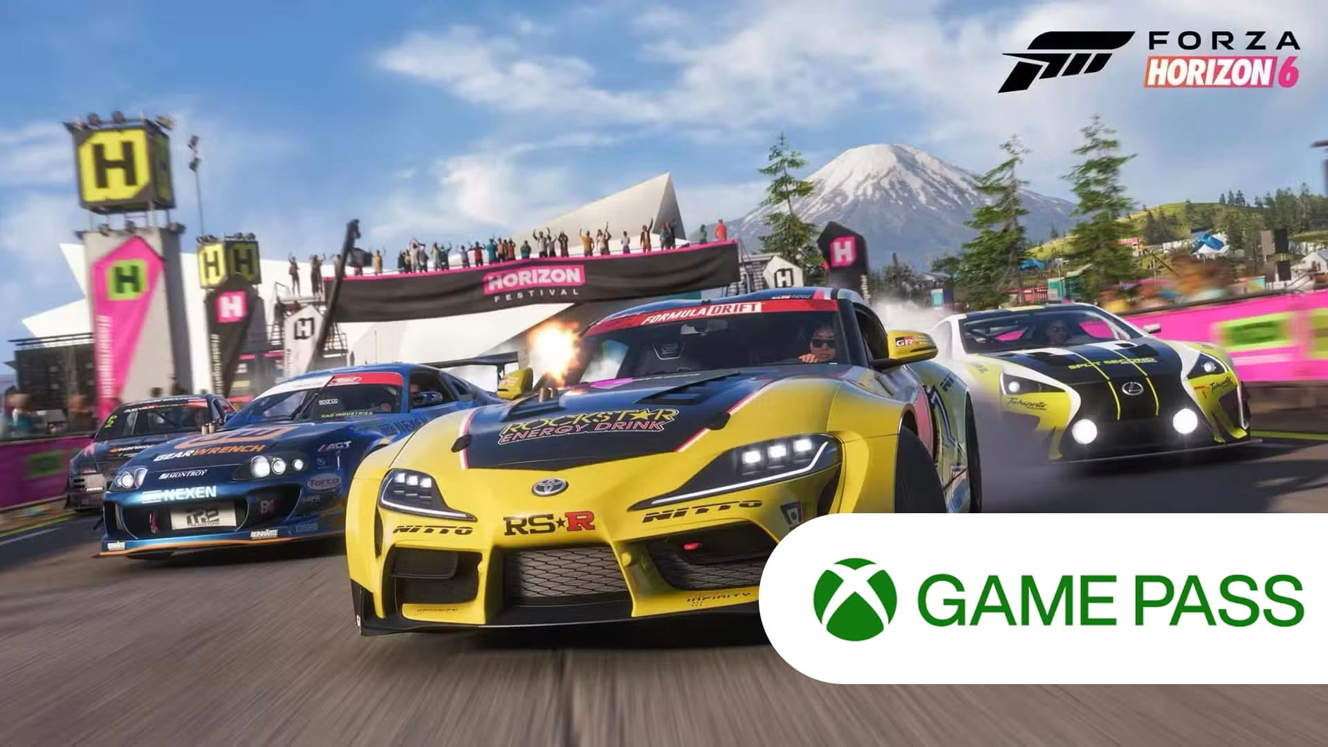 Xbox Game Pass; wallpaper: Forza Horizon 6