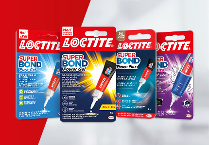 Gélové sekundové lepidlá Loctite