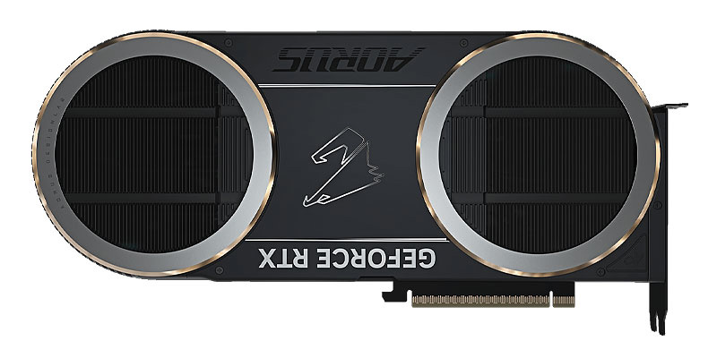 Gigabyte AORUS RTX 5090 INFINITY 32G; zadní strana