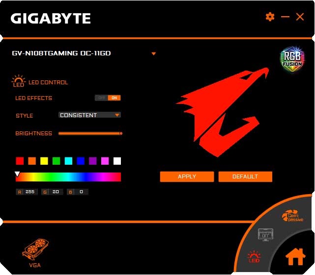 Gigabyte RTX 2080 Ti Gaming OC 11G RGB Fusion