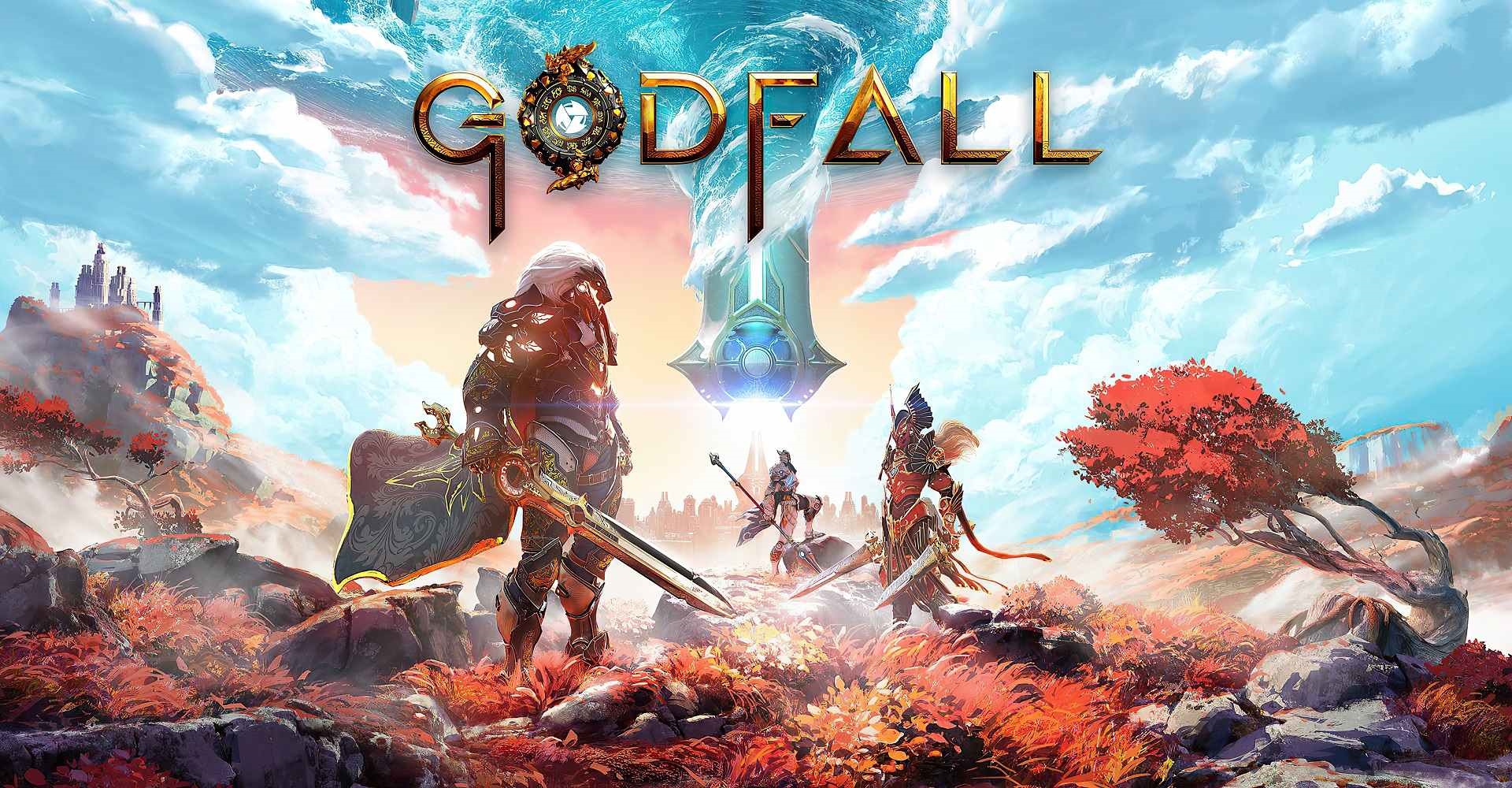 Godfall; wallpaper: cover