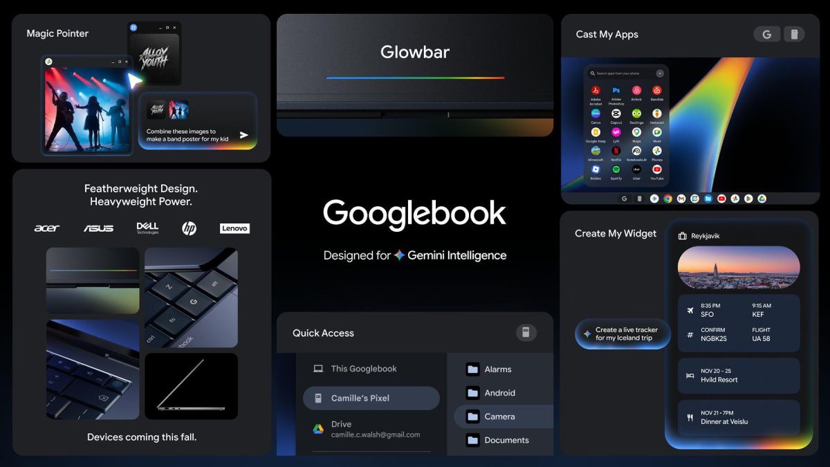 Googlebook Google notebook nástupce Chromebooku Android ChromeOS Gemini