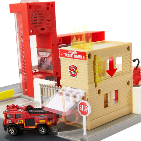 Interaktivní prvky Matchbox™ Fire station