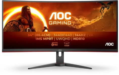 Prohnutý 144Hz monitor herní
