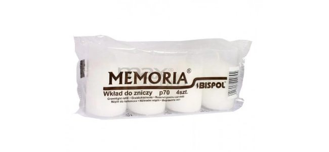 Hřbitovní bílé svíčky