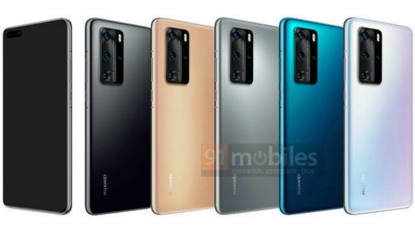 Huawei P40, barevné varianty