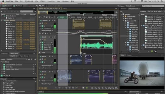 Program na stříhání hudby