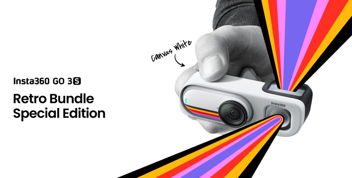 Insta360 GO 3S Retro Bundle Retro Viewfinder Sucher Filmkamera waist-level