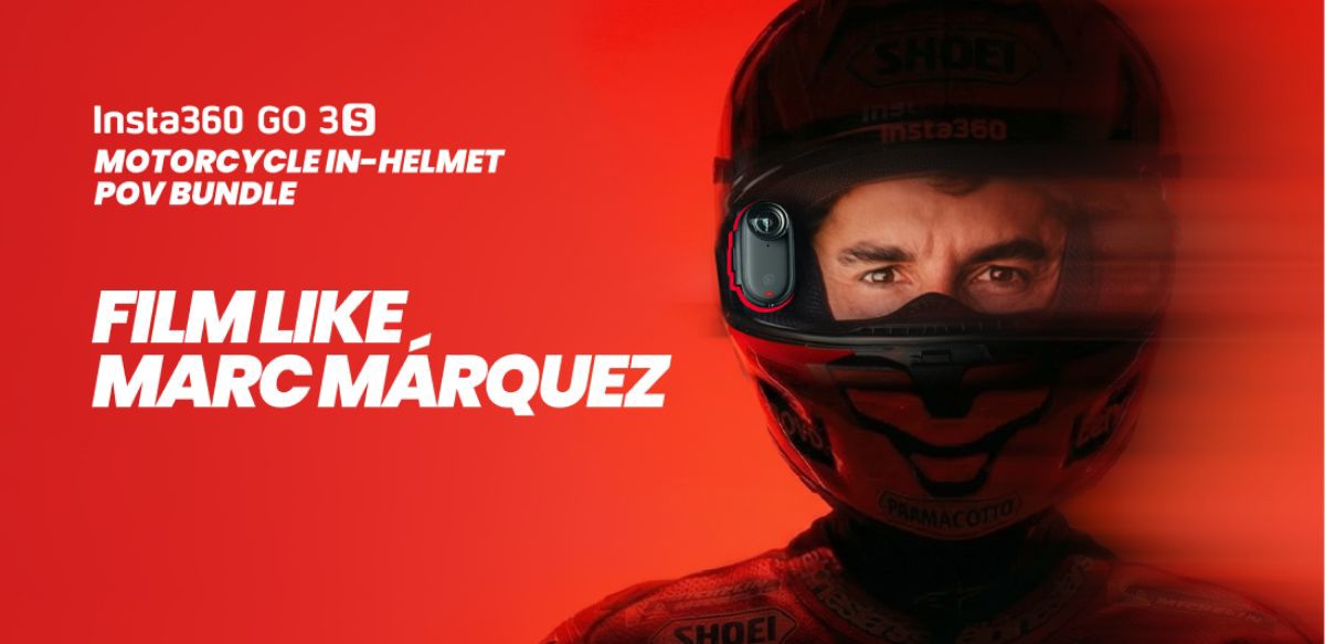 Insta360 GO 3S Motorcycle In-Helmet POV Bundle sisakon belüli motoros felvétel