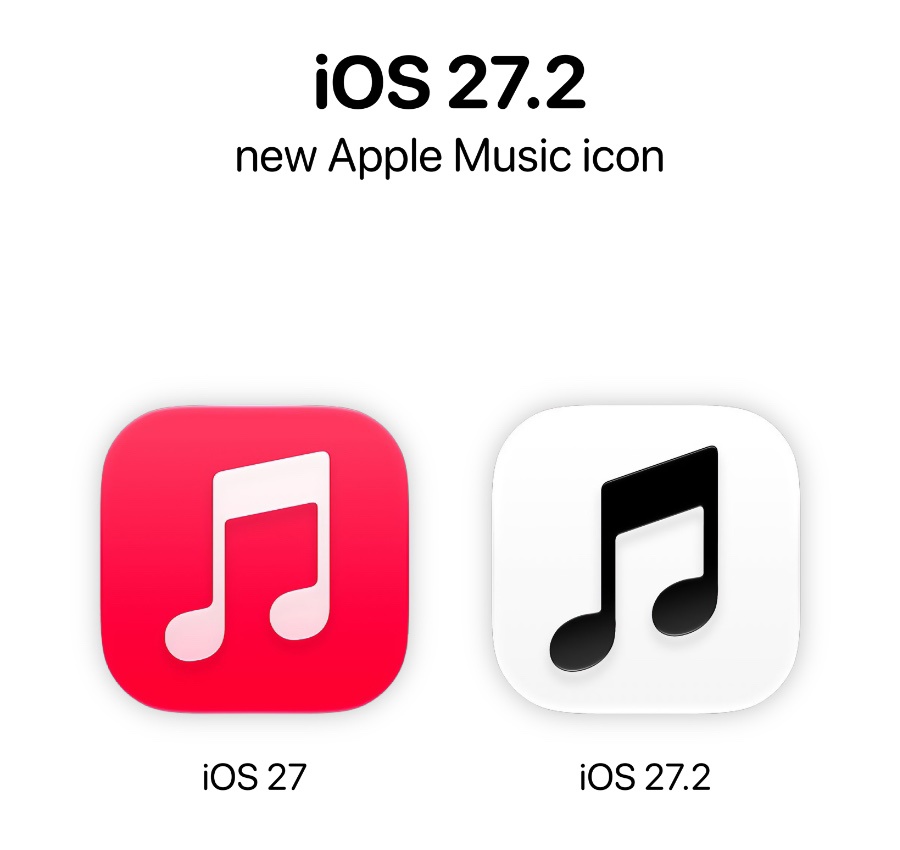 iOS 27, Zene ikon