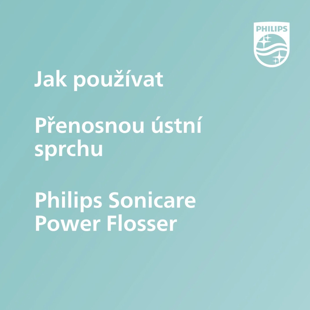 Ako používať ústnu sprchu Philips Sonicare Power Flosser Portable HX3826/33