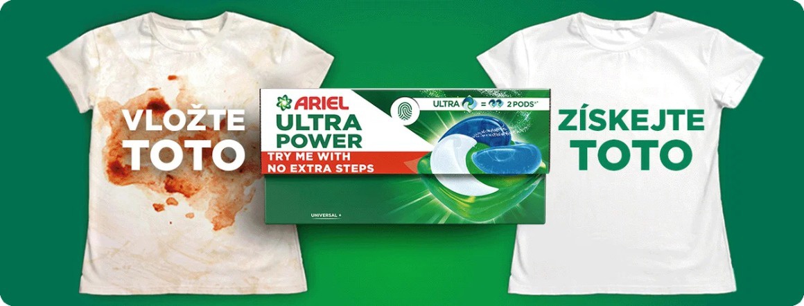 Nové kapsle Ariel Ultra Power PODs®