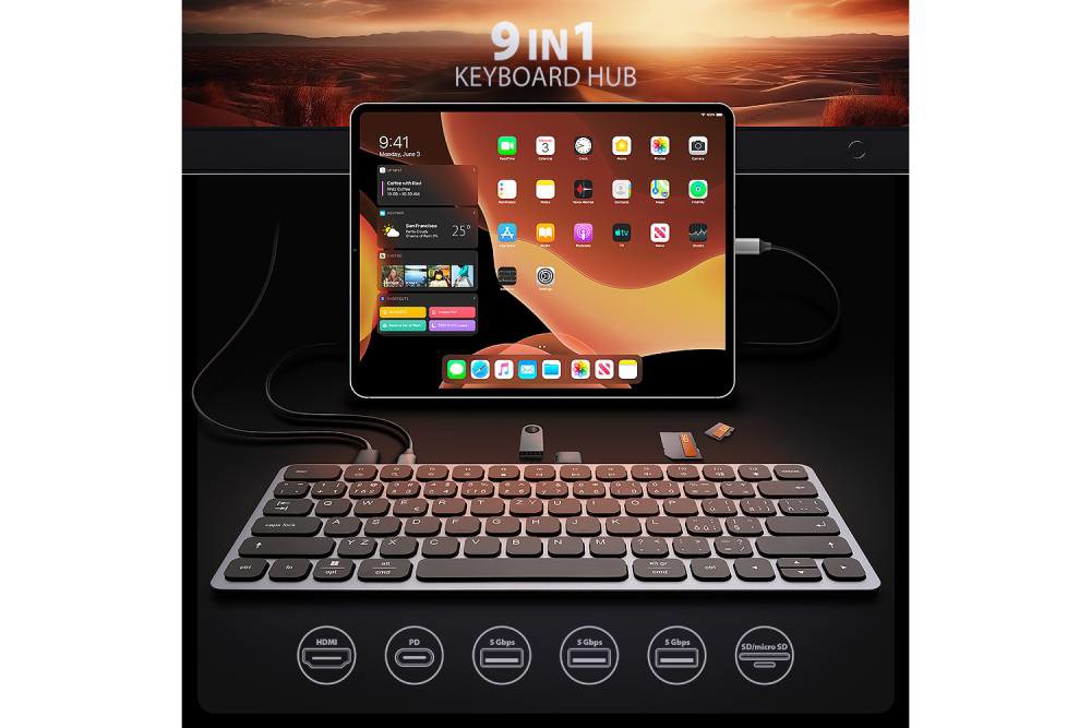 Klávesnice AXAGON HMC-KB-CS