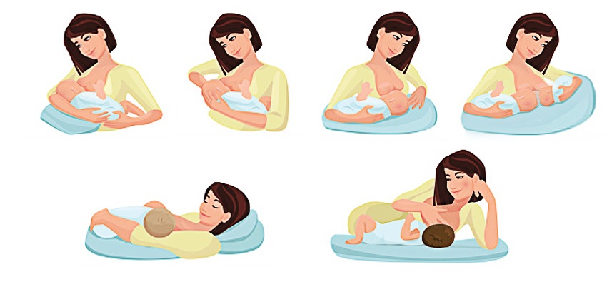 Jak držet miminko po kojení?