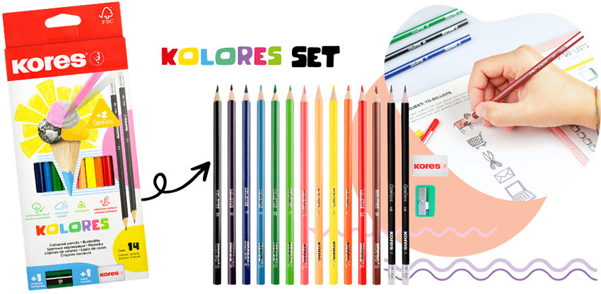 Kores KOLORES SÚPRAVA 12 farieb