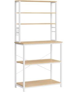 kovovy regal bily