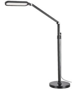 led lampa stojací černá