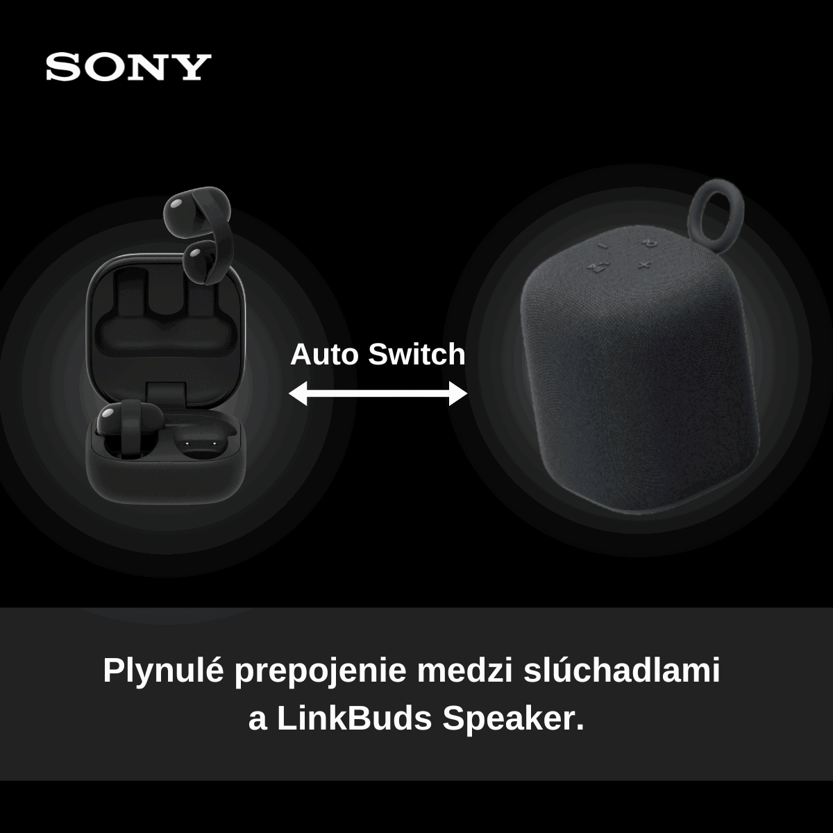 Bezdrôtové slúchadlá Sony LinkBuds Clip