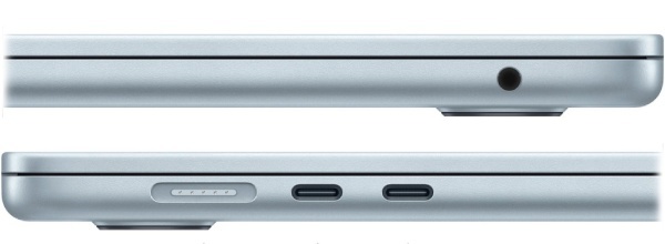 Apple MacBook Air 2025 – konektory
