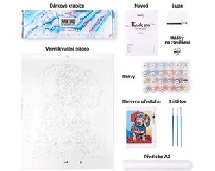 Malování podle čísel na plátno