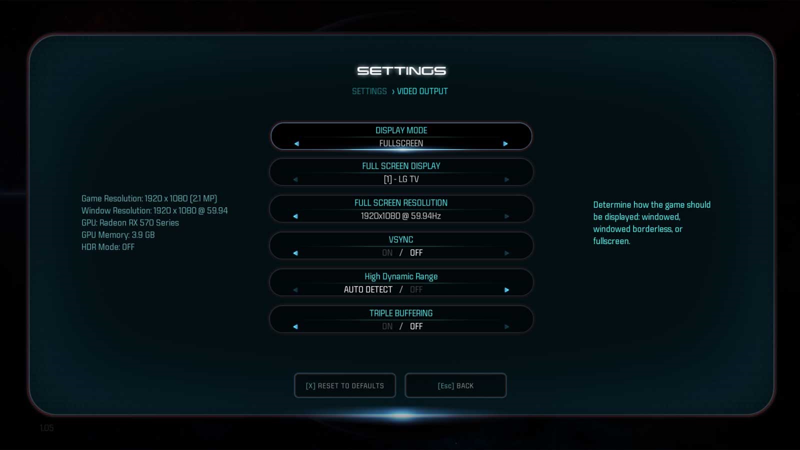 Mass Effect: Andromeda nastavenie testu 1