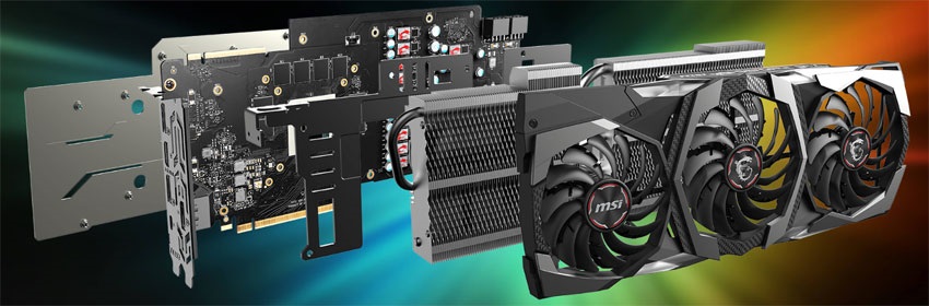 MSI RTX 2080 Gaming X TRIO; systém chlazení
