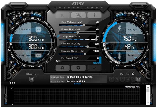MSI RX 570 Mech 2 8G OC Afterburner