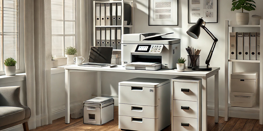 Büro-Multifunktionsdrucker im Einsatz