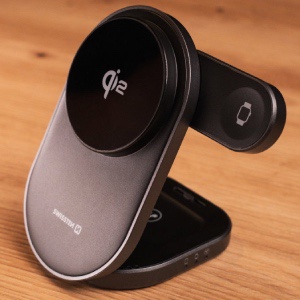 kabelloser Qi2-Ladeständer fürs Handy