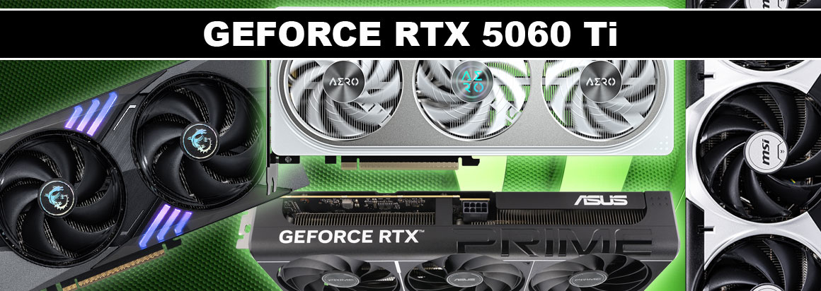 Nejlepší grafické karty GeForce RTX 5060 Ti