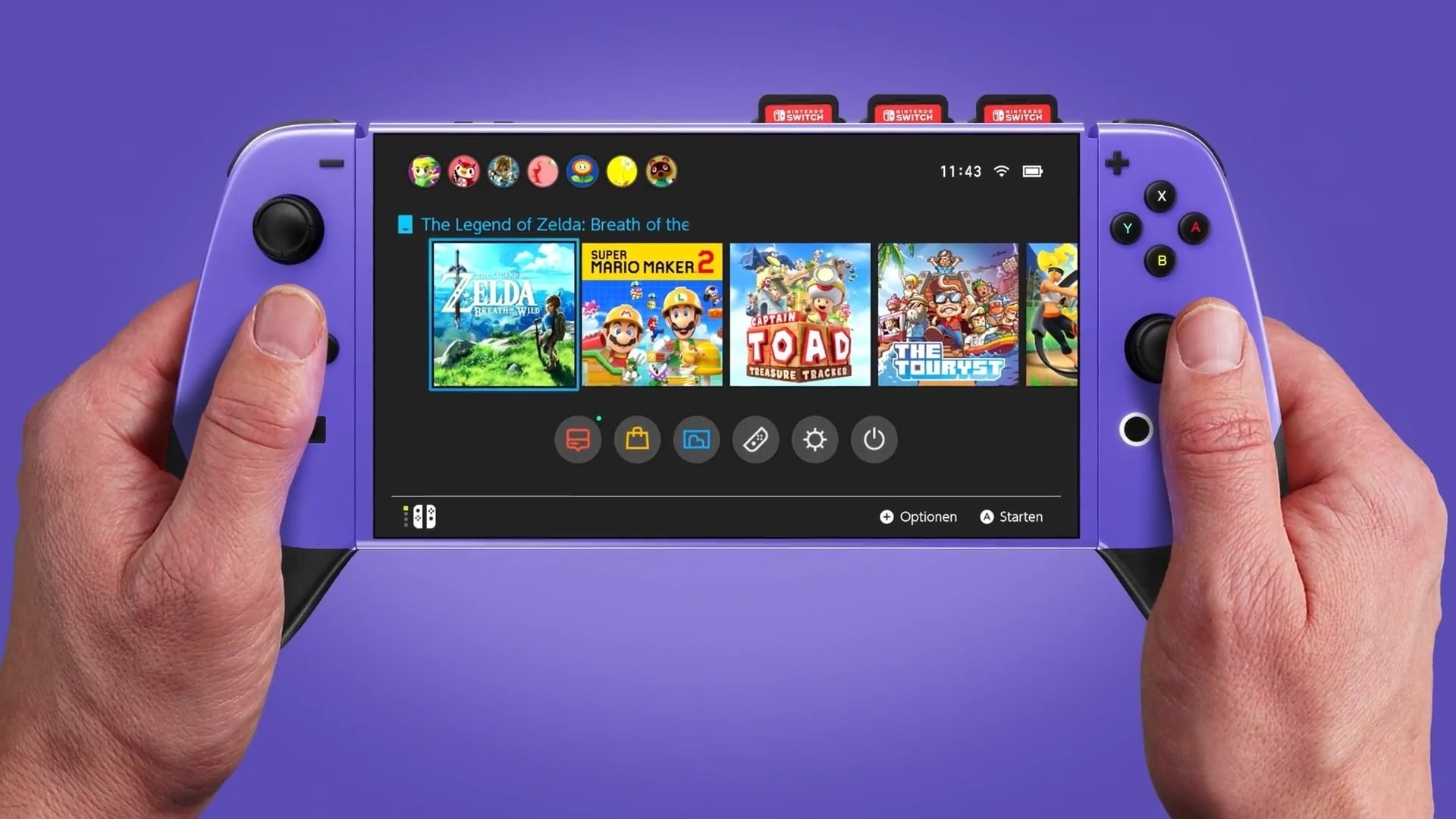 Nintendo Switch Pro; screenshot: koncept