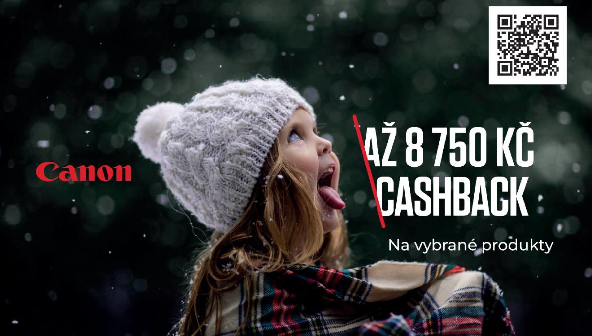 Canon zimní CashBack;