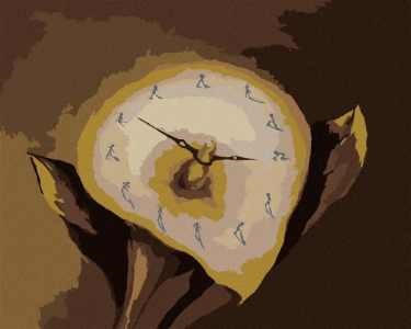 Obrazy podle čísel abstraktní hodiny